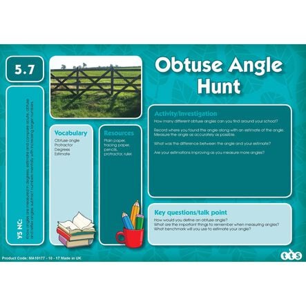 TTS Outdoor Maths Problem Solving Cards A5 Group Set  hi\-res