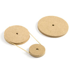 Wooden Pulleys 10pk  Wooden Pulleys 10pk  hi-res