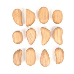 TTS Tactile Wooden Pebble Collection 12pk  hi-res