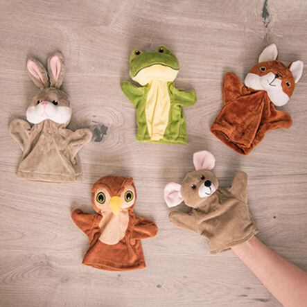 Role Play Wildlife Puppet Set 5pcs  hi\-res