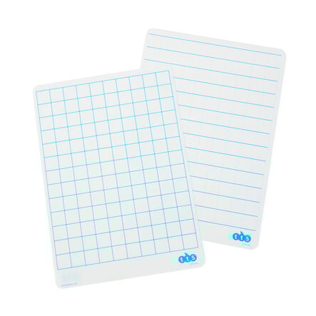 TTS A4 Double Sided Whiteboards Gridded\/Lined 30pk  hi\-res