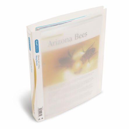 Rapesco Ring Binder A4 2\-Ring 25mm 10pk Clear  hi\-res