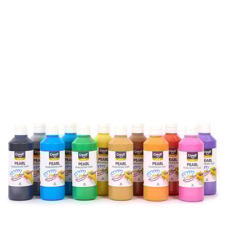 Creall Ready Mixed Pearlescent Paint Classpack 250ml x 12pk  hi\-res