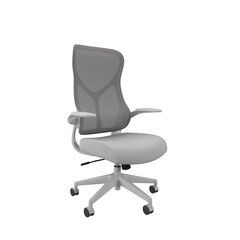 Zip Mesh Back Chair with Folding Arms  hi-res