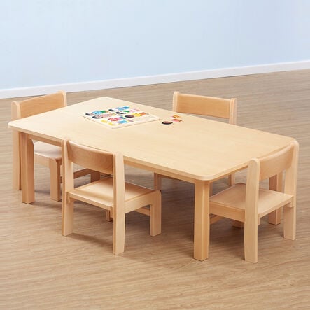 Classic Beech Stackable Chairs 4pk  hi\-res