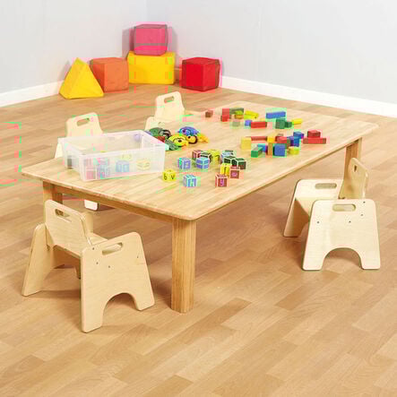 Children’s Large Natural Wooden Table  hi\-res