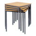 Welded Black Frame Square Tables 60x60cm  hi\-res