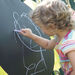 Outdoor Mark Making Chalkboard Daisies  hi\-res