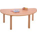 Essentials Beech Semi Circle Table  hi\-res