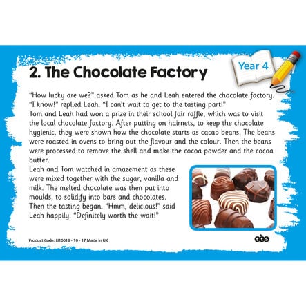 Reading Comprehension Topic Cards Year 4  hi\-res