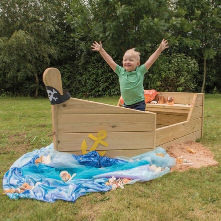 Outdoor Wooden Adventure Boat  hi\-res