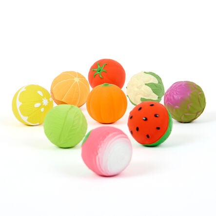 Oli \x26 Carol Baby Sensory Balls Fruit \x26 Veg Big Bundle  hi\-res