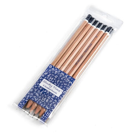 Study Time Sketching Pencils Assorted 6pk  hi\-res