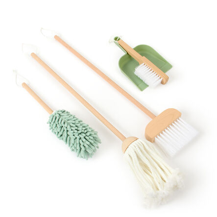 Role Play Wooden Cleaning Set Sage 6pc  hi\-res