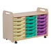 3 Column Tray Storage inc 15 Deep Translucent Trays  hi\-res