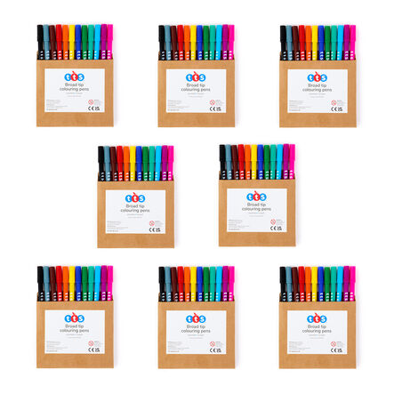 TTS Assorted Colouring Pens 96pk Broad Tip  hi\-res