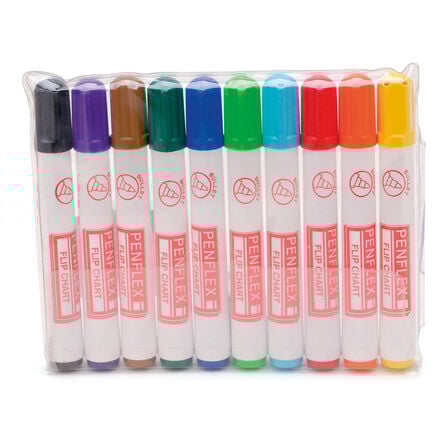 Assorted Flip Chart Markers 10pk  hi\-res