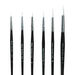 White Sable Substitute Paint Brushes 10pk  hi\-res