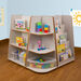 Free Standing Book Unit and Shelving Set Grey  hi\-res