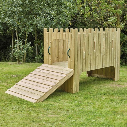 TTS Outdoor Wooden Role Play Castle H150 x W240 x D120cm  hi\-res