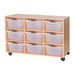 Mobile Triple Tray Storage Unit 12 Deep  hi\-res