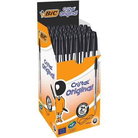 Bic Cristal Ballpoint Pens \- Medium Nib 50pk  hi\-res