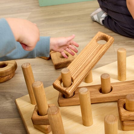 TTS Giant Wooden Stack \x26 Build Construction Set  hi\-res