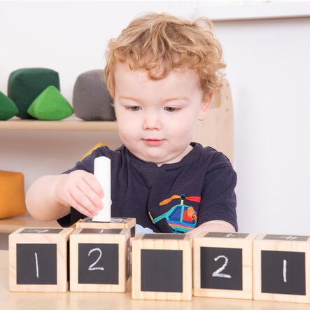 Chalk Wooden Cubes  hi\-res