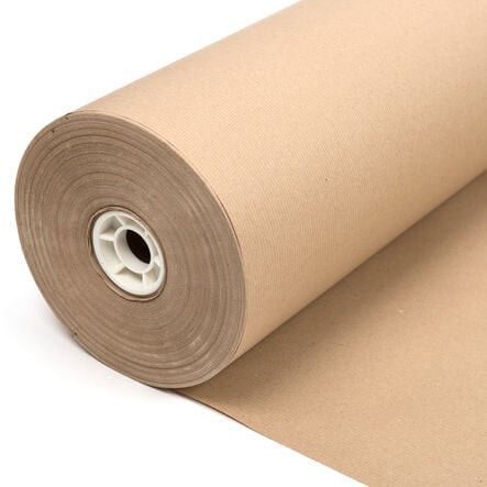 Brown Ribbed Craft Paper Roll 900mm x 250m  hi\-res