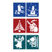 Christmas Stencil Set Assorted 6pk  hi\-res