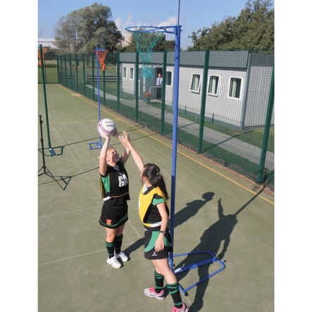 Freestanding Wheelaway Netball Posts 10mm Ring  hi\-res