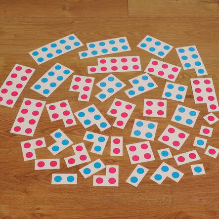 Coloured Spot Number Frames to 10 40pcs  hi\-res