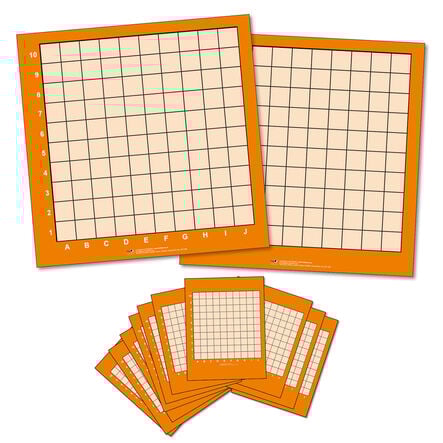 Wipeable Coordinate Grid Mats  hi\-res