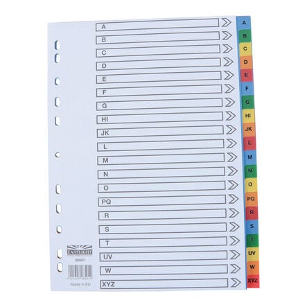 EASTLIGHT A4 Index Divider Multi\-Punched File Organisers  hi\-res