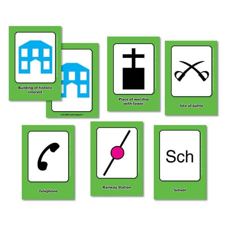 OS Map Symbol Activity Cards A6 32pk  hi\-res