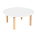 Essentials White Circular Table  hi\-res
