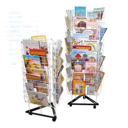 3 Sided Mobile Book Stand  hi\-res