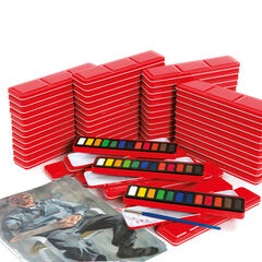 Watercolour Paint Tins 60pk  hi-res