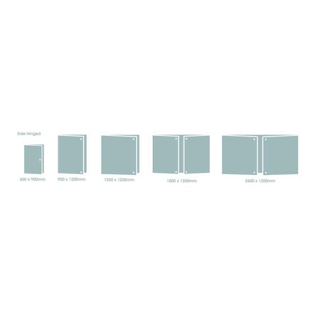 FlameShield Tamperproof Corridor Noticeboards Double Door  hi\-res