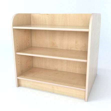 Double Sided Library Bookcase In Maple  hi\-res