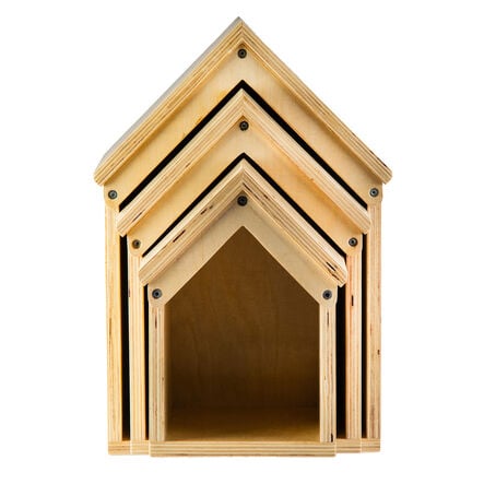 TTS Nesting Wooden Small World Houses 3pk  hi\-res