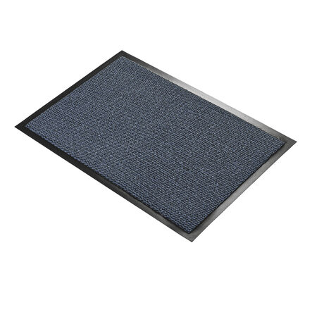 Vyna\-Plush Entrance Scraper Mats Black\/Blue W1200 x L1800mm Black\/Blue hi\-res
