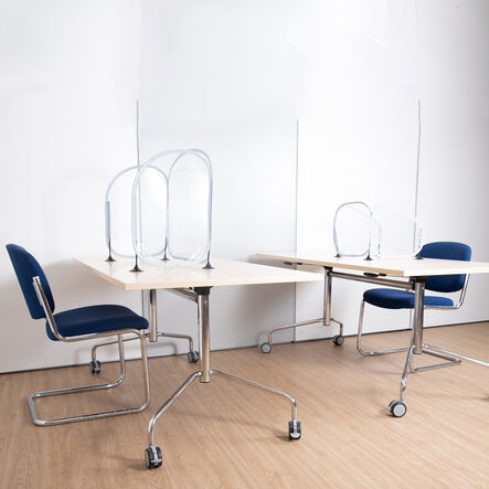 TTS Social Distancing 3 Sided Desk Partitions 5pk  hi\-res