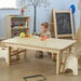 Natural Wooden Folding Early Years Table H46cm  hi\-res