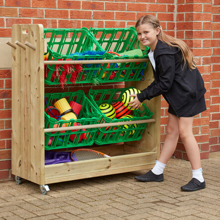 Outdoor Wooden Loose Parts Trolley  hi\-res