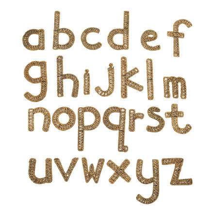 TTS Large Sea Grass Weaving Alphabet Set A\-Z  hi\-res