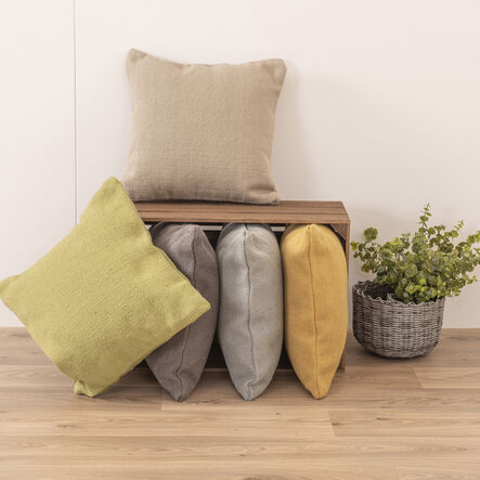 Eco Friendly Plain and Diamond Cushions 4pk  hi\-res
