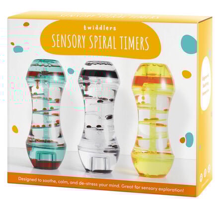 Sensory Spiral Liquid Timers 3pk  hi\-res
