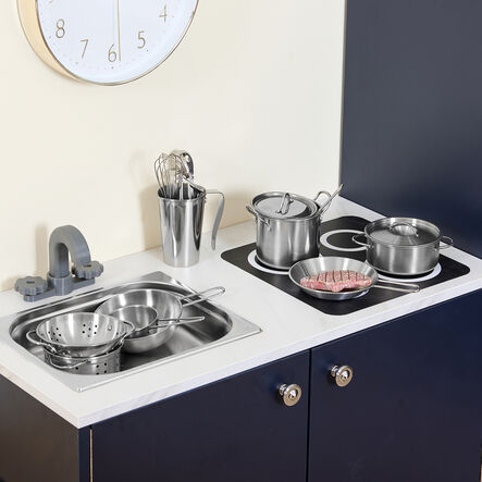 Role Play Kitchen Stainless Steel Cookware Set  hi\-res