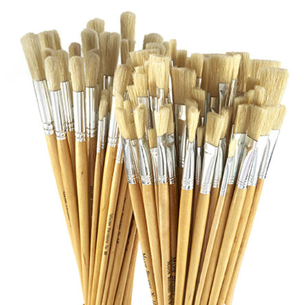Long Handled Hog Hair Paint Brushes 120pk  hi\-res